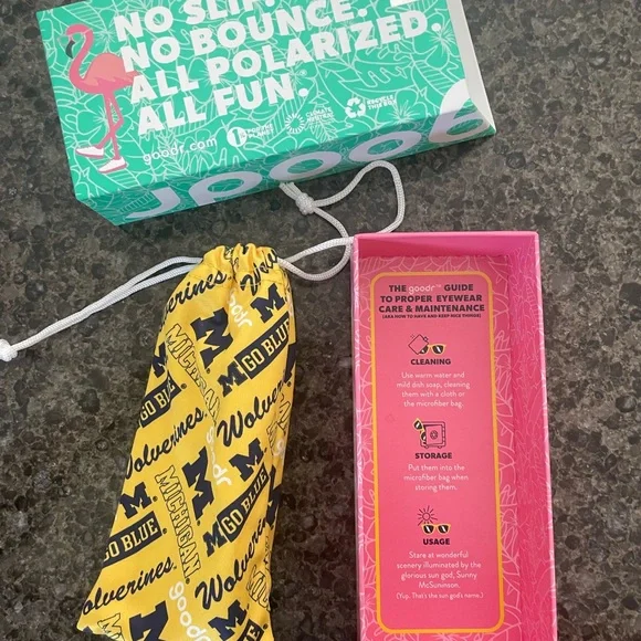 University of Michigan “Maize & Blue Sunglasses by goodr - Picture 6 of 6